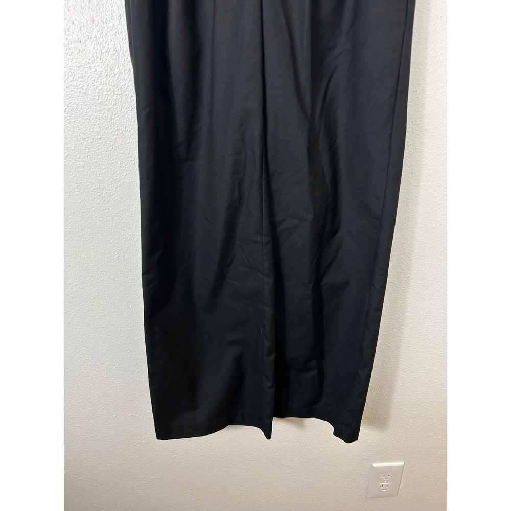 Commense NWT Asymmetrical Contrast Waistband Wide Leg Dress Pants Black XS - Picture 6 of 10